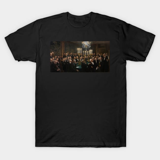 Peder Severin Krøyer's - A meeting in the Royal Danish Academy of Sciences and Letters T-Shirt by themasters